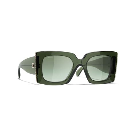 chanel sunglasses green|Chanel sunglasses frameless.